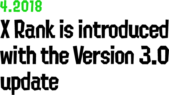 4.2018 X Rank is introduced with the Version 3.0 update