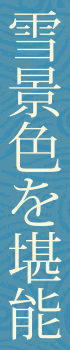 雪景色を堪能
